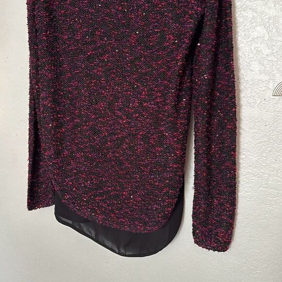Apt.9 Size Small purple Sequin Sweater Blouse - Picture 4 of 4